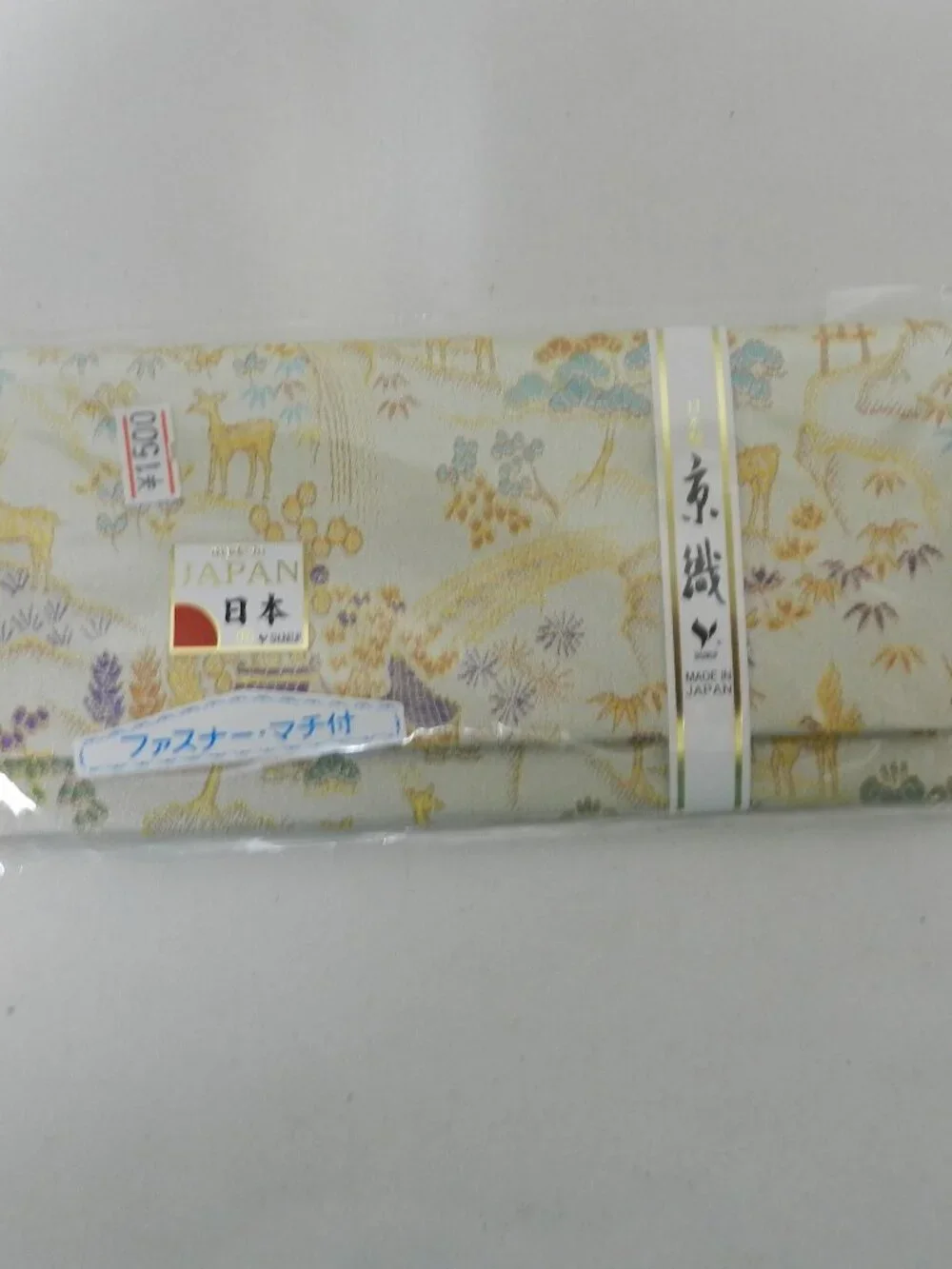 Kyoto Traditional Long wallet Classic Deer landscape Brocade made in Japan NEW
